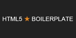 HTML5 Boilerplate